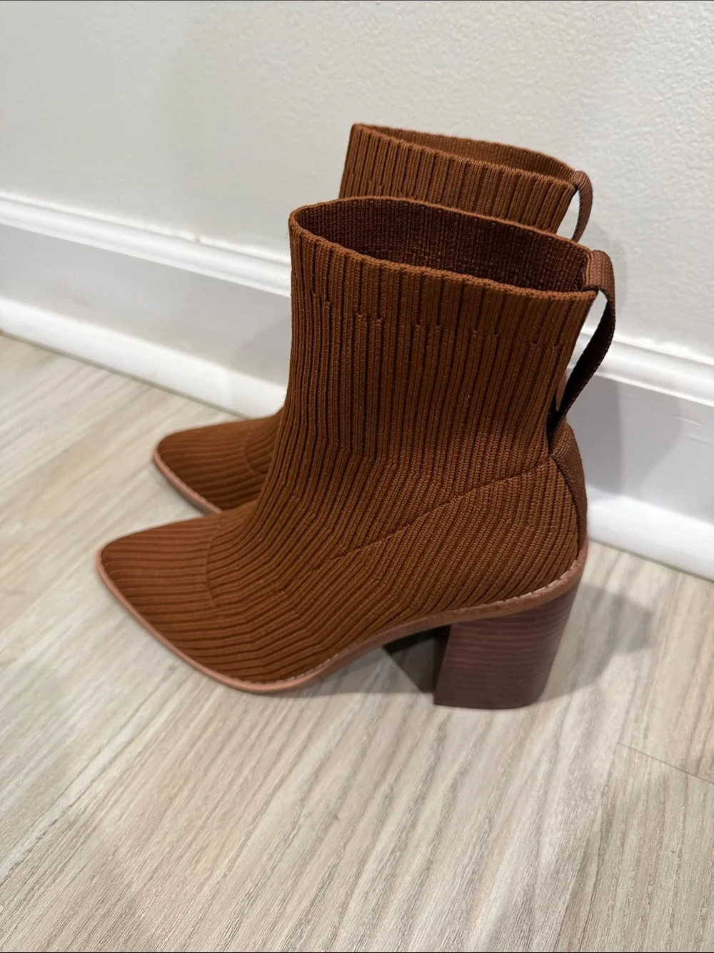 Steve Madden Ribbed Knit Ankle Boots